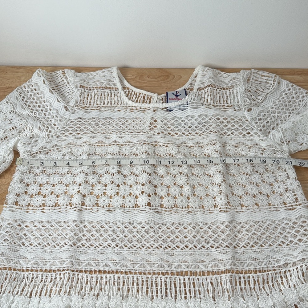 Coastal Girl’s Co | Harrison Morgan White Lace overup